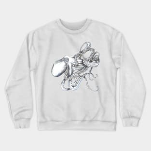 Octopus, on cream, a tangle of tentacles! Crewneck Sweatshirt